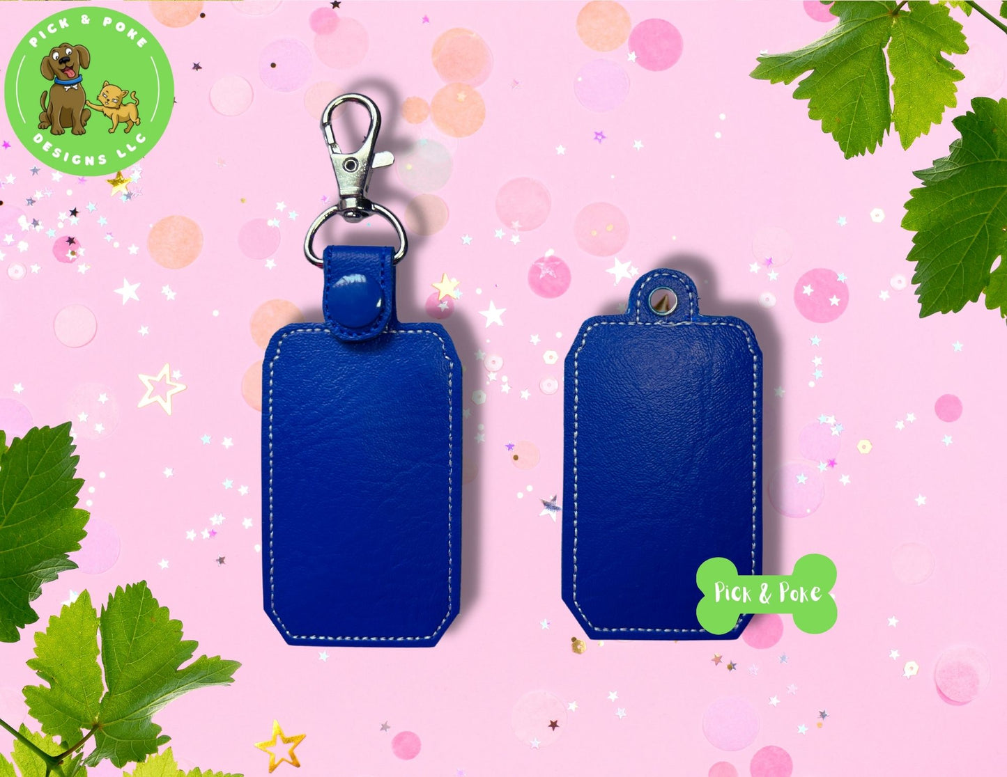 In the Hoop Embroidery Project Cola Soda Can Applique Snap Tab and Eyelet Key Fob Design