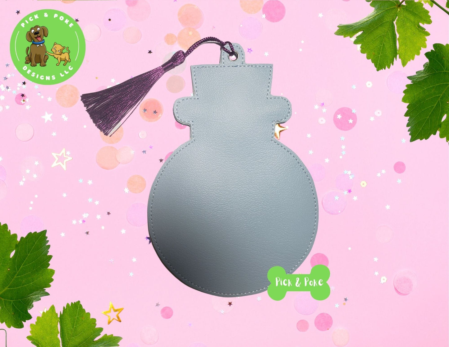 In the Hoop Embroidery Project 5x7 Applique Potion Bottle Bookmark / Eyelet Key Fob / Gift Tag / Ornament / Digital File / Instant DOWNLOAD / ITHPick and Poke Designs