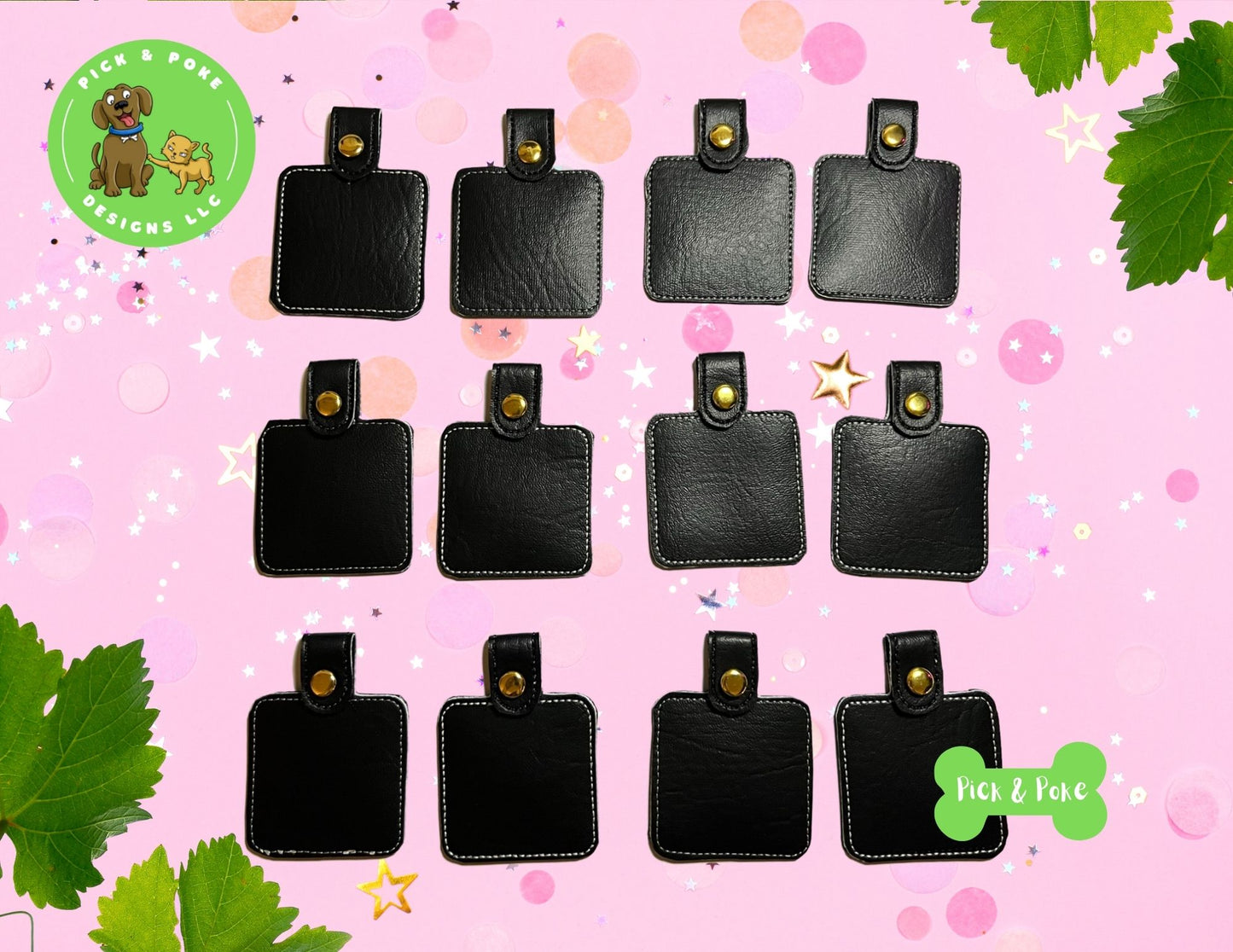 In the Hoop Embroidery Project 12 Zodiac Birthday Symbol Snap Tab Fob Set (Digital Download)