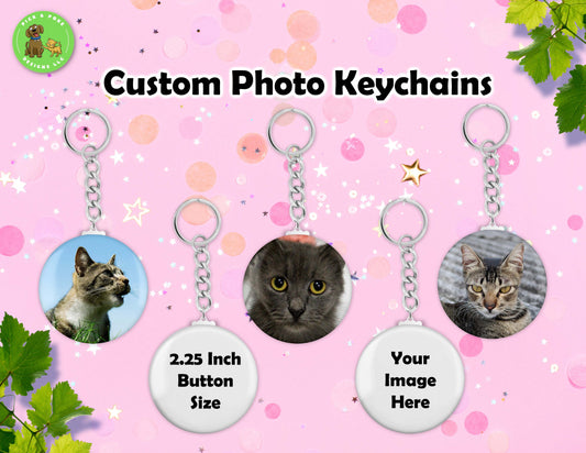 Custom Photo Keychain Charms | 2.25-inch SizeCambridge