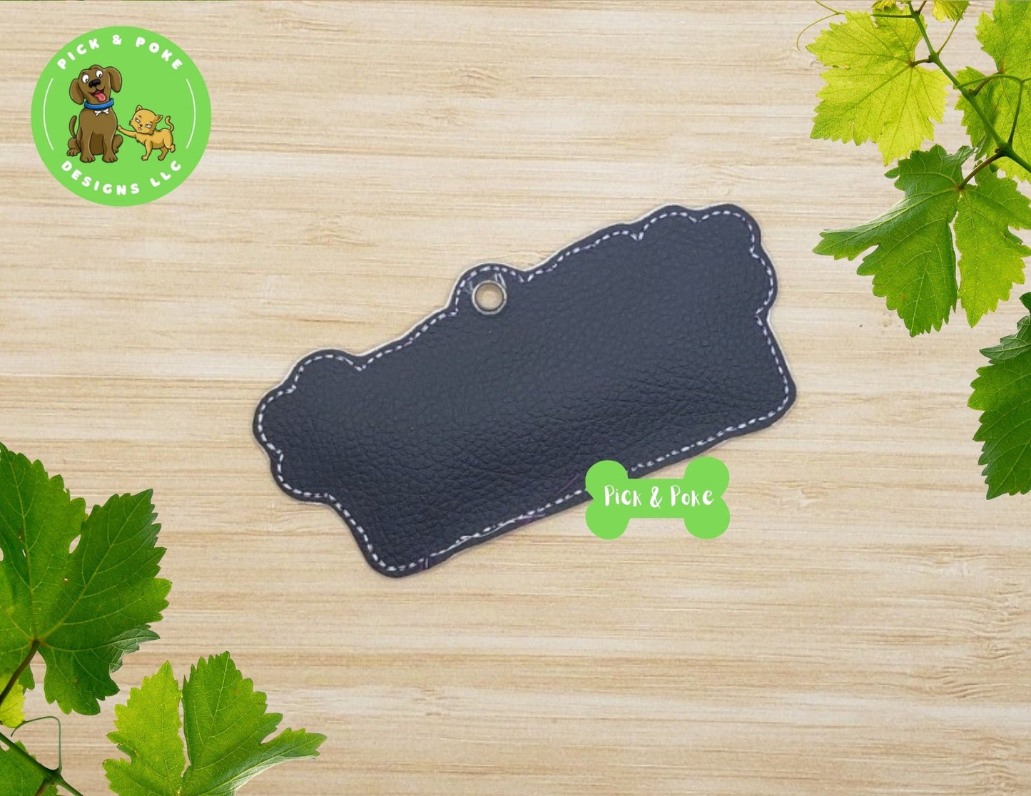 In the Hoop Embroidery Project Happy Birthday Gift Tag Ornament Eyelet / Digital File / Instant DOWNLOAD / ITHPick and Poke Designs