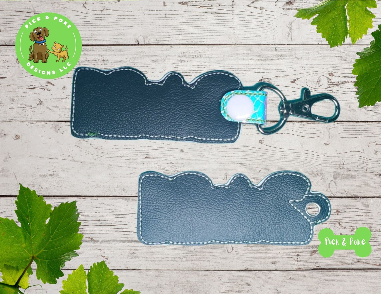 In the Hoop Embroidery Project 2021 Pumpkin Key Fob Snap Tab and Eyelet Key Fob / Gift Tag / Digital File / Instant DOWNLOAD / ITHPick and Poke Designs