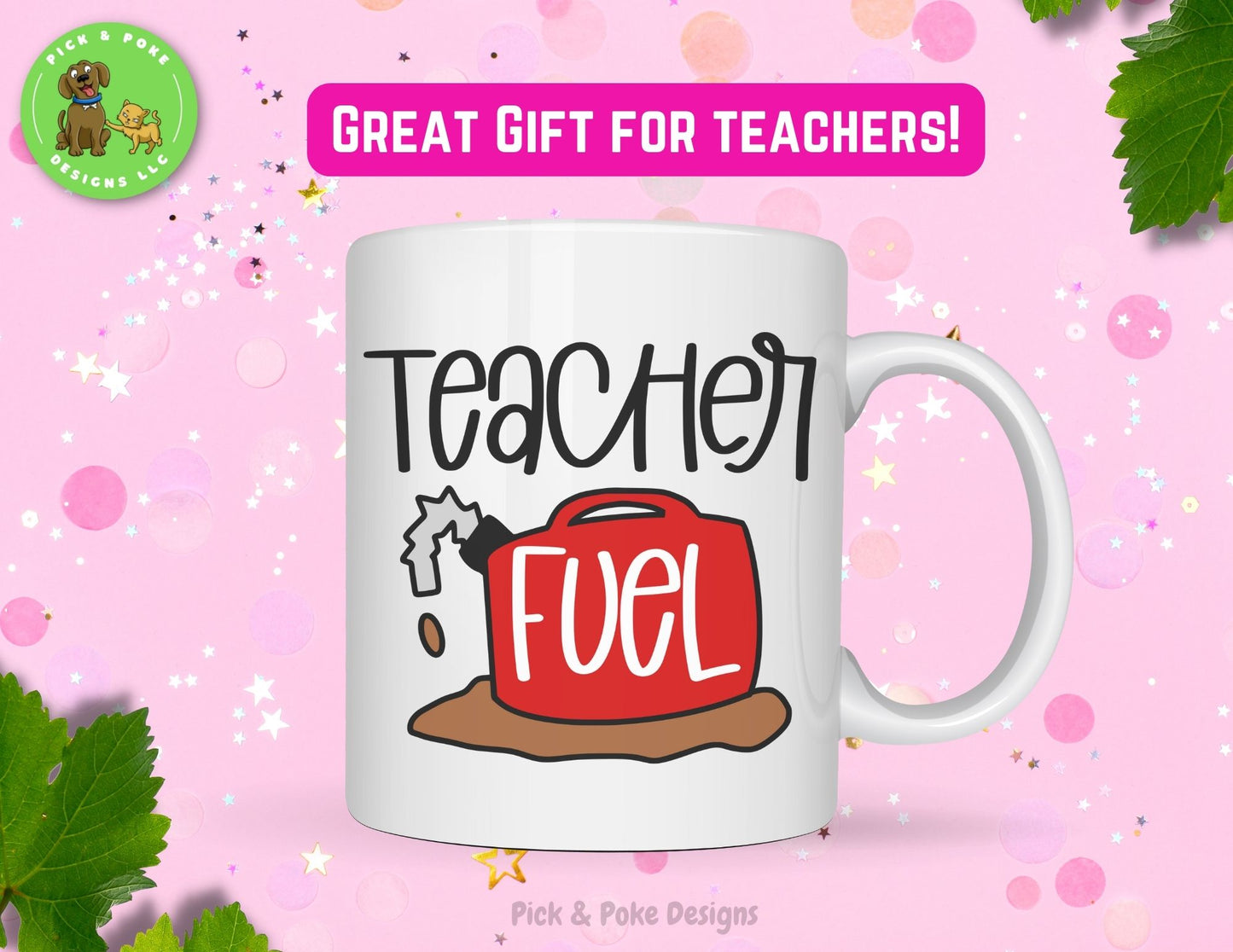 11oz Teacher Fuel mug is designed to be a great gift for teachers and educators. 