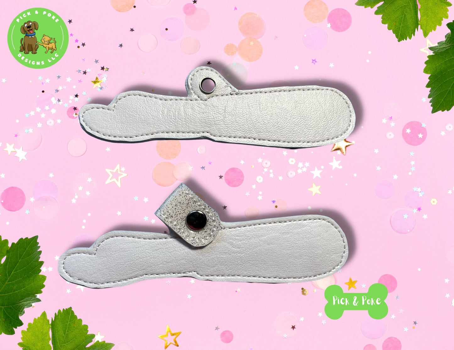 In the Hoop Embroidery Project Applique Seam Ripper Snap Tab and Eyelet Key Fob (Digital Download)