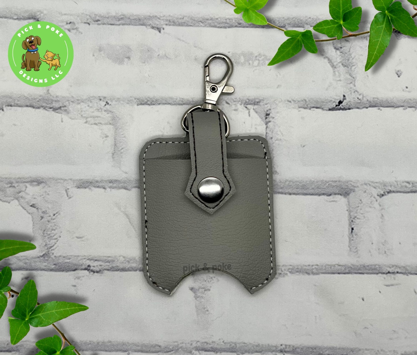 Video Game Hand Sanitizer Holder Key Chain | Embroidered on Vinyl | Custom Made