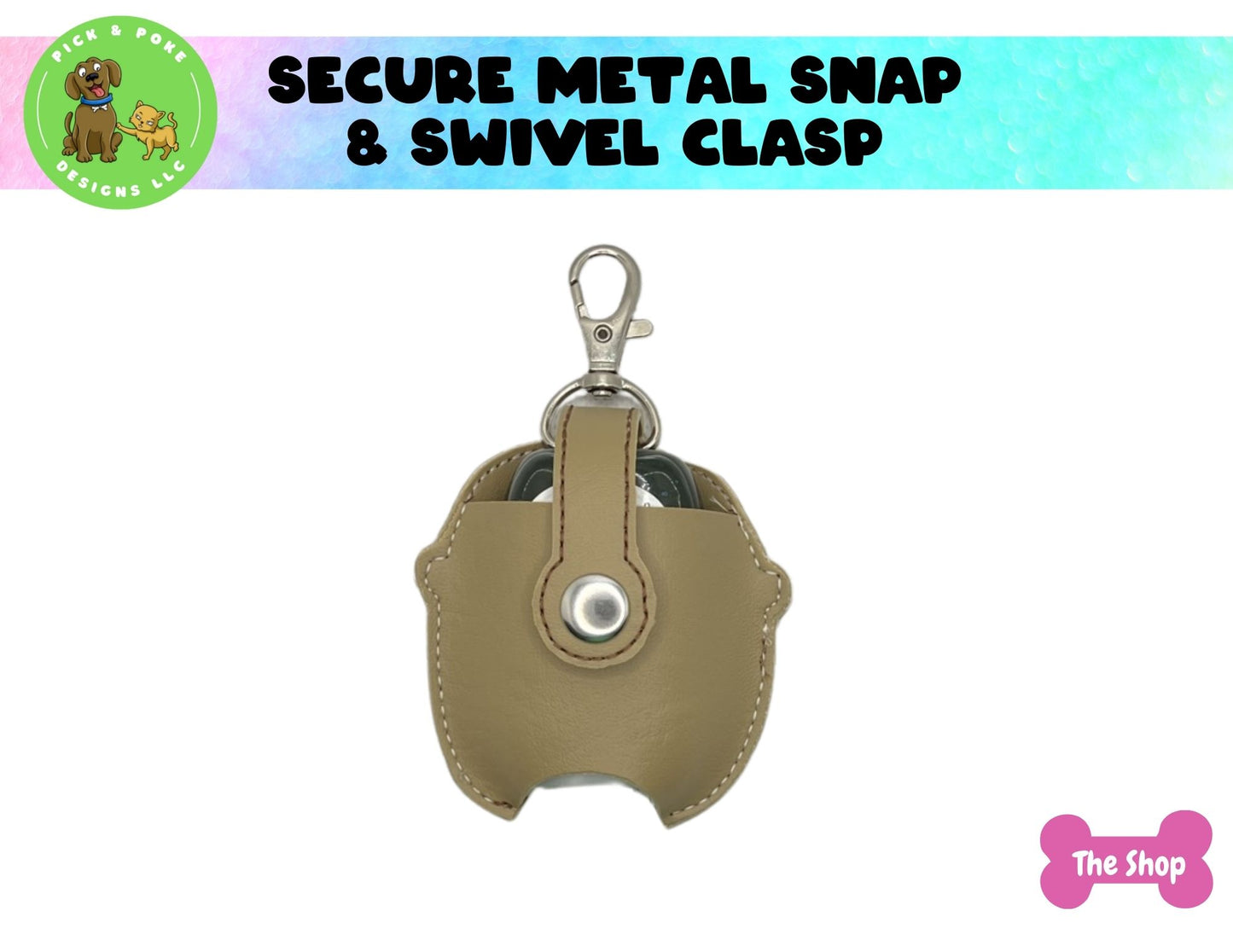 Cute Sloth Wearing Glasses Hand Sanitizer Holder Key Chain | Embroidered on Vinyl | Made to Order