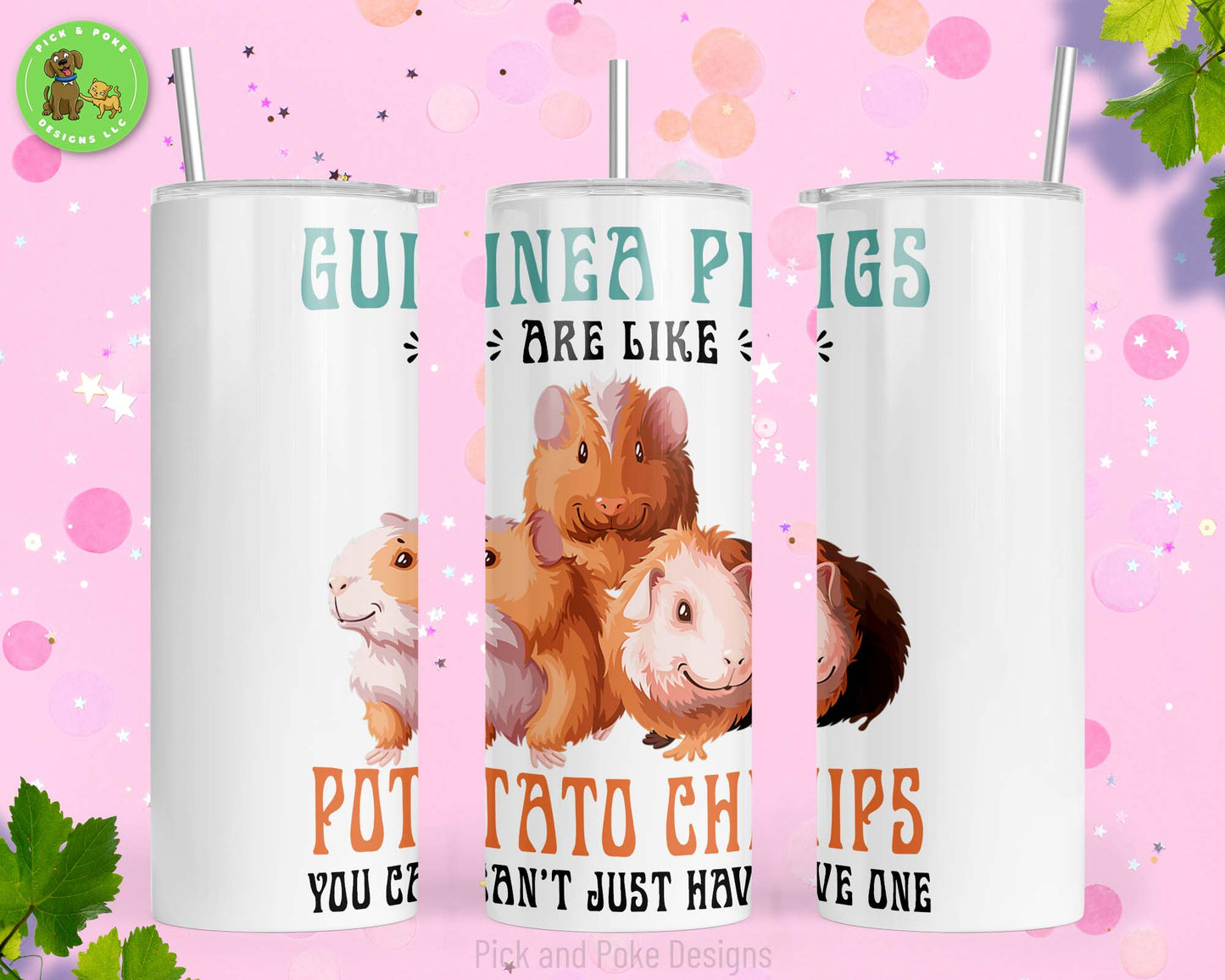 Guinea Pigs Are Like Potato Chips Tumbler | 20oz Stainless Steel Cup